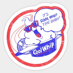 Cool Whip Vintage Design - 80s Aesthetic Sticker